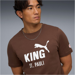 PUMA FC St. Pauli King Logo T-Shirt Herren 01 - espresso...
