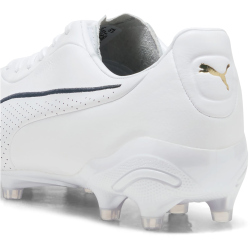 PUMA King Platinum FG/AG Fußballschuhe 05 - PUMA white/metallic gold/PUMA black 41