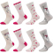 8er Pack camano Soft Bio-Baumwolle Crew Socken Mädchen