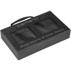 2er Pack camano Comfort Baumwolle Boxershorts & Socken in Geschenkbox Herren