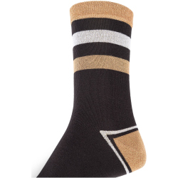 4er Pack camano Silky Touch Lurex Leopard Crew Socken Damen