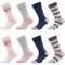 8er Pack camano Soft Bio-Baumwolle Crew Socken Mädchen 1201 - offwhite 27-30