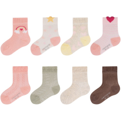 8er Pack camano Soft Bio-Baumwolle Baby-Socken 4117 -...
