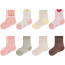 8er Pack camano Soft Bio-Baumwolle Baby-Socken 4117 - pink dogwood 15-18