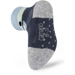 4er Pack camano Soft Bio-Baumwolle Full Terry Antirutsch Baby-Socken 7708 - overland trek 15-18