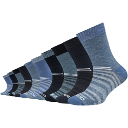 10er Pack camano Mesh Ventilation Crew Socken Kinder 5310 - infinity 35-38
