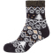 2er Pack camano Cosy Norwegian Winter Short Quarter Socken Damen 9999 - black 35-38