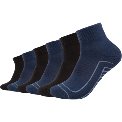 6er Pack camano Soft Walk Quarter Socken 5790 - insignia...