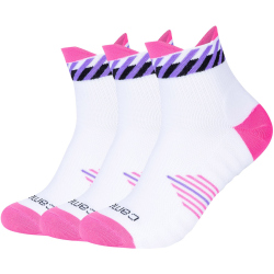 3er Pack camano Performance Quarter Trainingssocken 0420 - knockout pink 39-42