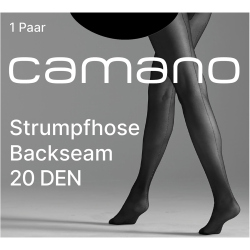 camano Fashion Backseam Strumpfhose 20 DEN Damen 9997 -...