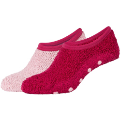 2er Pack camano Sustainable Cosy Antirutsch Sneakersocken Damen 4306 - dusty rose mix 39-42