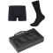 2er Pack camano Comfort Baumwolle Boxershorts & Socken in Geschenkbox Herren 9997 - black mix M