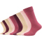 9er Pack s.Oliver Essentials Gekämmte Baumwolle Crew Socken Kinder 4490 - rose wine 27-30