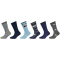 6er Pack s.Oliver Originals Bio-Baumwolle Motif Crew Socken Jungen 9700 - dark grey melange 31-34