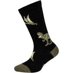 6er Pack s.Oliver Originals Bio-Baumwolle Motif Crew Socken Jungen 9999 - black 31-34
