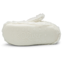 s.Oliver Cosy Motif Hausschuhe Kinder 1201 - offwhite 25-28