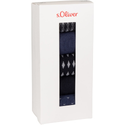5er Pack s.Oliver Essentials Socken in Geschenkbox 5801 - blue 39-42