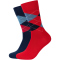 2er Pack camano Soft Classic Argyle Crew Socken Herren 3525 - savvy red 39-42
