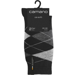 4er Pack camano Soft Classic Argyle Crew Socken Herren 7657 - botanical garden 43-46