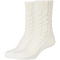 2er Pack camano Cosy Cable Stitch Crew Socken Damen 1030 - egret 35-38