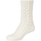 2er Pack camano Cosy Cable Stitch Crew Socken Damen 1030 - egret 39-42