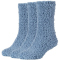 3er Pack camano Sustainable Cosy Fuzzy Crew Socken Damen 5285 - ashley blue 35-38