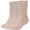 3er Pack camano Sustainable Cosy Fuzzy Crew Socken Damen 8177 - cuban sand 35-38