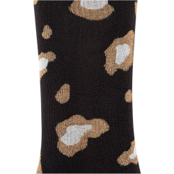 4er Pack camano Silky Touch Lurex Leopard Crew Socken...