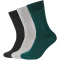 3er Pack camano Comfort Baumwoll Crew Socken 7657 - botanical garden 43-46