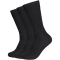3er Pack camano Comfort Fine Rib Crew Socken Herren 9999 - black 39-42