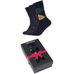 3er Pack camano Soft Christmas Socken in Geschenkbox...