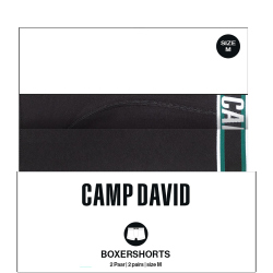 2er Pack CAMP DAVID Boxershorts Herren 6710 - race black XXL