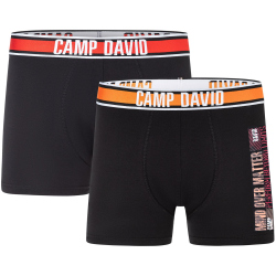 2er Pack CAMP DAVID Boxershorts Herren 9997 - mindset black L