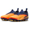 NIKE Jr. Phantom 6 Academy Erling Haaland FG/MG Fußballschuhe Kinder 800 - laser orange/lemon venom-blue 33