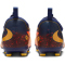 NIKE Jr. Phantom 6 Academy Erling Haaland FG/MG Fußballschuhe Kinder 800 - laser orange/lemon venom-blue 33
