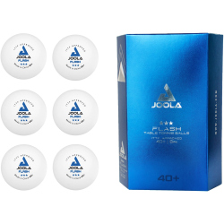 6er Pack JOOLA FLASH*** 40+ Tischtennisbälle white