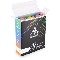 12er Pack JOOLA Colorato Tischtennisbälle