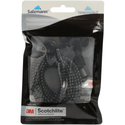 Salzmann 3M reflektierende Schnürsenkel 1001 - black