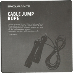 ENDURANCE Cable Springseil 1001 - black