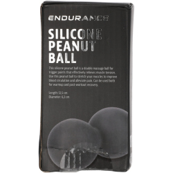ENDURANCE Silicone Peanut Faszien-Ball 1001 - black