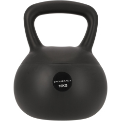 ENDURANCE Silicone Kettlebell 16 kg 1001 - black