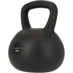 ENDURANCE Silicone Kettlebell 16 kg 1001 - black