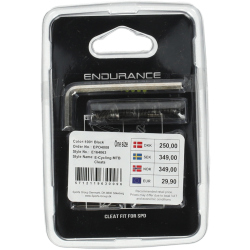 ENDURANCE E-Cycling Mountainbike Cleats 1001 - black