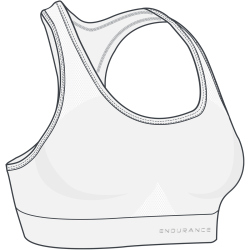 ENDURANCE George West Light Support Sport-BH Damen