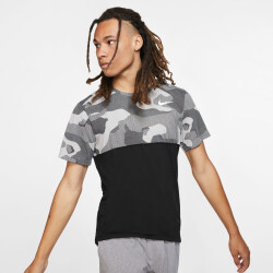 NIKE HyperDry kurzarm Trainingsshirt Camouflage Herren...