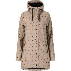 Weather Report Sunrise Allover Print PU Regenjacke Damen...