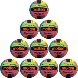 10er Ballpaket molten MS-500-LUV Volleyball bunt