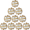 10er Ballpaket NIKE Championship 12P Volleyball 717 - metallic gold/white/metallic gold/black 5