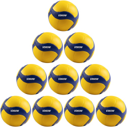 10er Ballpaket MIKASA V360W Volleyball 000 - blau/gelb 5
