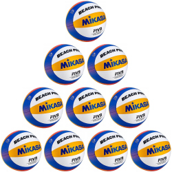 10er Ballpaket MIKASA BV550C Beach Pro-ÖVV...